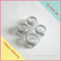 clear plastic jars for cosmetic products/cosmetic care square cream jar 5g,10g